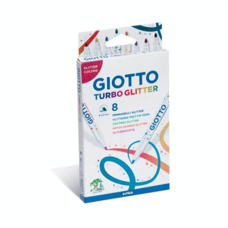Feutres Turbo Glitter x 8 pcs - Giotto - Rougier et Plé