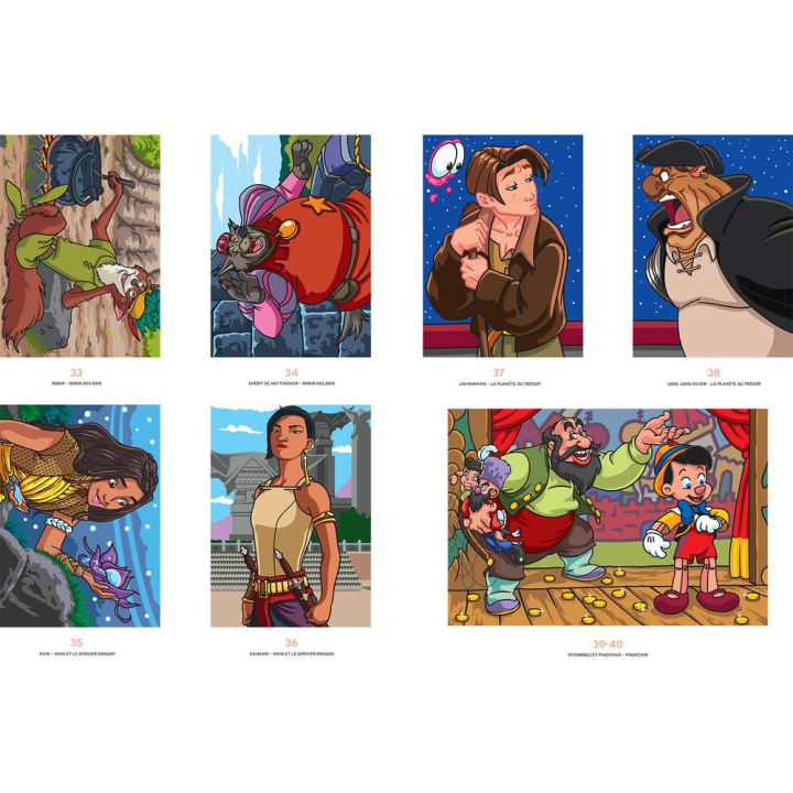 Coloriages mystères Disney Héros & méchants la battle - Hachette - Rougier et Plé