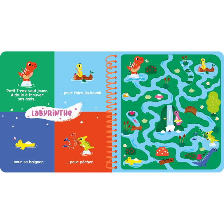 Mes jeux effaçables Les dinosaures - Deux Coqs d’or - Rougier et Plé