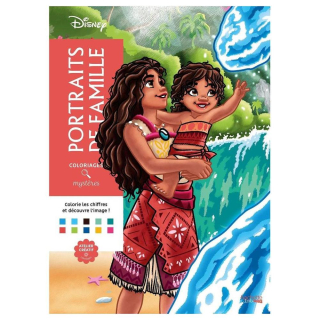 Coloriages mystères Disney Portraits de famille - Hachette - Rougier et Plé