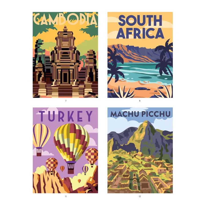 Tour du monde 40 coloriages mystères - Dessain et Tolra - Rougier et Plé