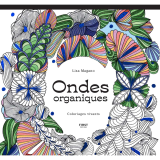 Livre de coloriages Ondes organiques - First Editions - Rougier et Plé