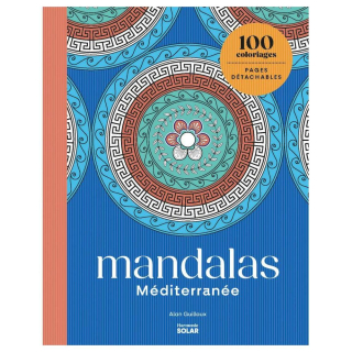 Livre de coloriage Mandalas Méditerranée - Solar - Rougier et Plé