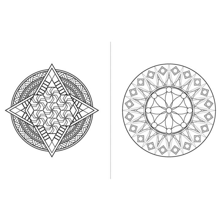 Livre de 100 coloriages Mandalas équilibre - Solar - Rougier et Plé