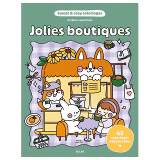 Sweet and cozy coloriages Jolies boutiques - Solar - Rougier et Plé