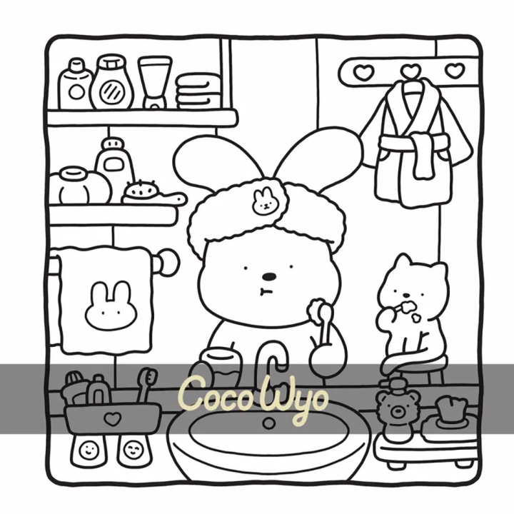 Coloriage Cosy colo Moments cosy entre amis - Dessain et Tolra - Rougier et Plé