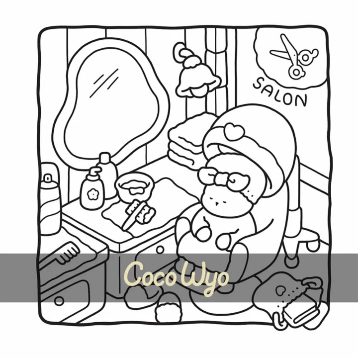 Coloriage Cosy colo Mon petit monde cosy - Dessain et Tolra - Rougier et Plé