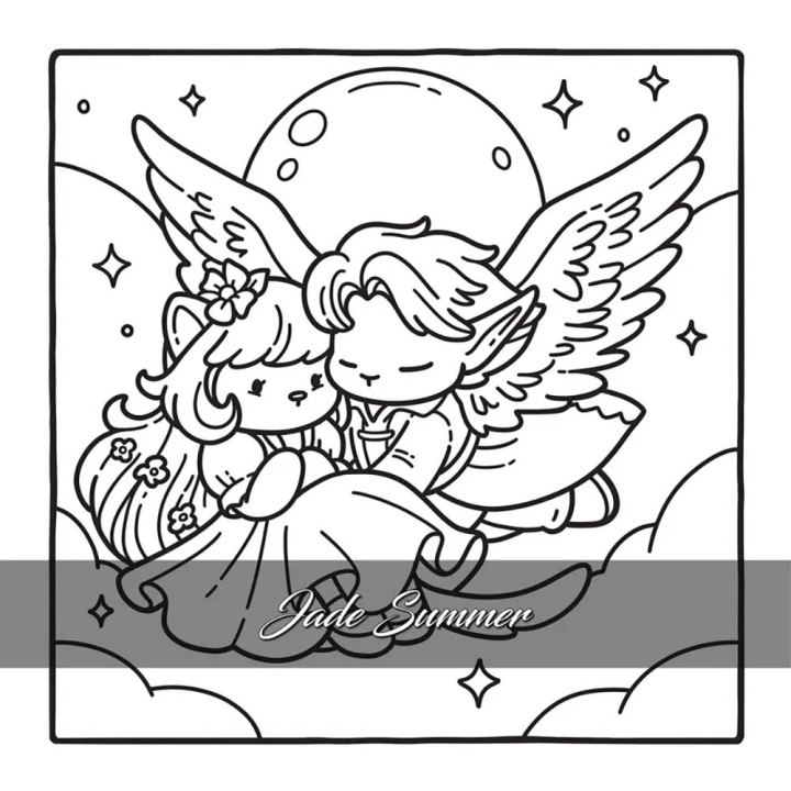 Coloriage Cosy colo Cosy Romantasy - Dessain et Tolra - Rougier et Plé