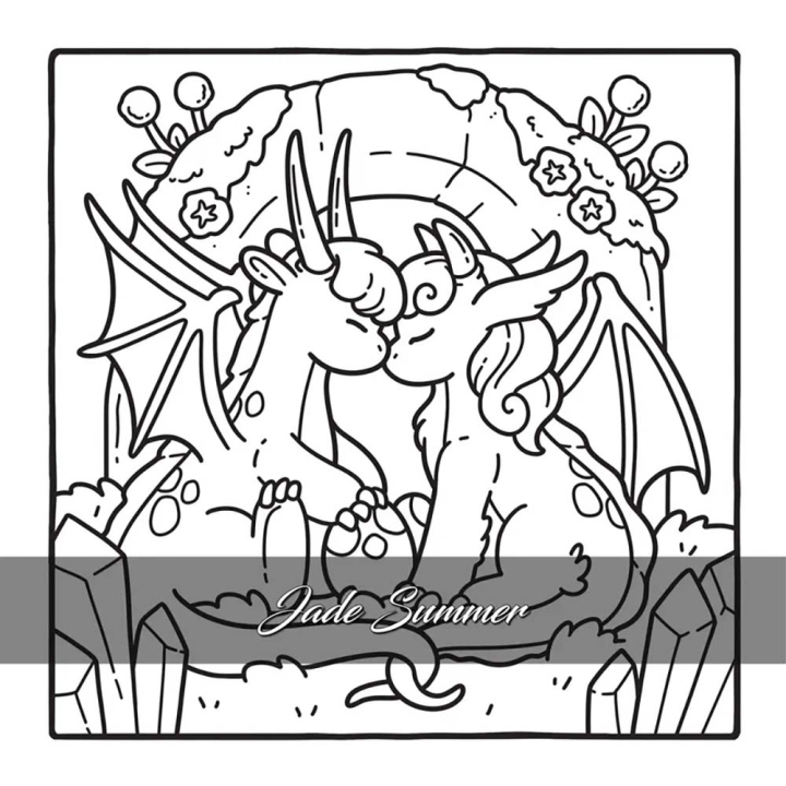 Coloriage Cosy colo Cosy Romantasy - Dessain et Tolra - Rougier et Plé