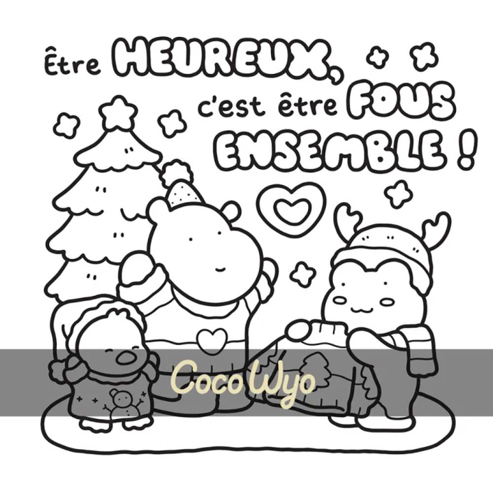 Coloriage Cosy colo Petits mots cosy - Dessain et Tolra - Rougier et Plé