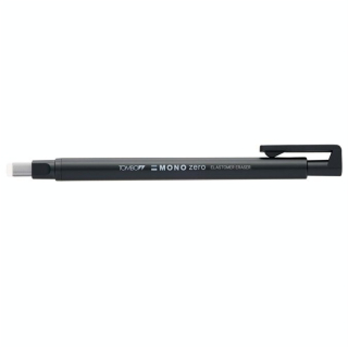 Stylo gomme MONO Zero noir pointe rectangulaire - Tombow - Rougier et Plé