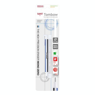 Stylo gomme MONO Zero pointe ronde + Recharge - Tombow - Rougier et Plé
