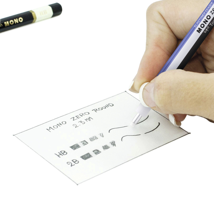 Stylo gomme MONO Zero pointe ronde + Recharge - Tombow - Rougier et Plé