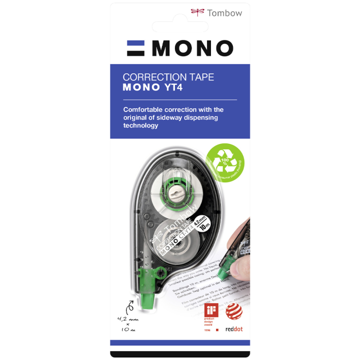 Correcteur roller CT-YT4 4,2 mm x 10 m - Tombow - Rougier et Plé