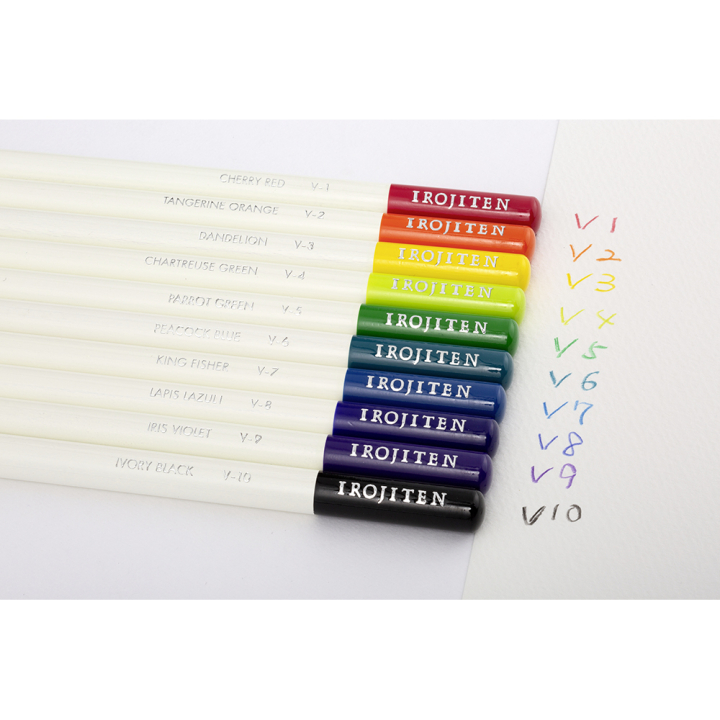 Crayon de couleur Irojiten set 2 - 10 pcs - Tombow - Rougier et Plé