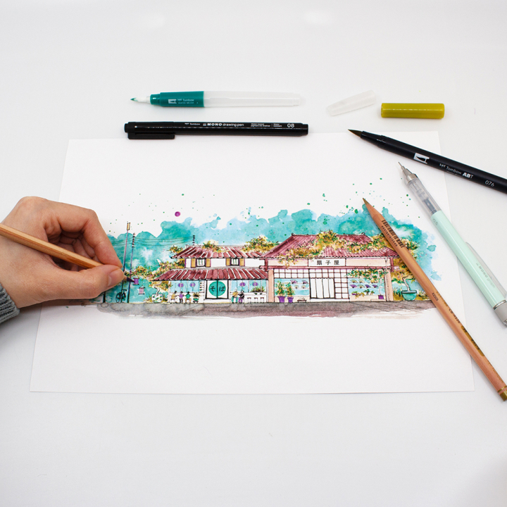 Set Urban Sketching Japan Edition - Tombow - Rougier et Plé