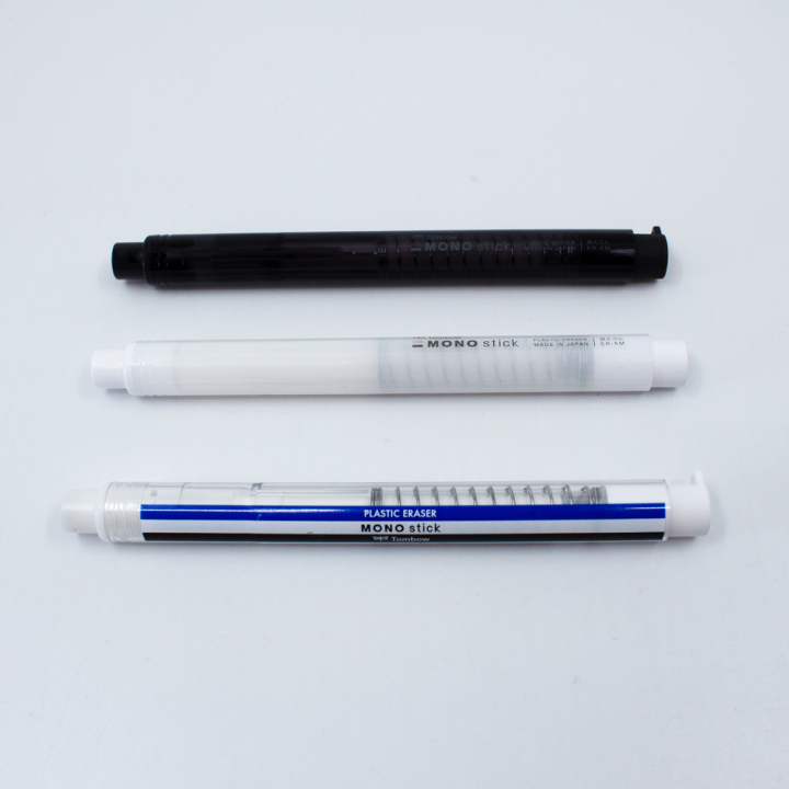 Stylo gomme MONO Stick Bleu blanc noir - Tombow - Rougier et Plé