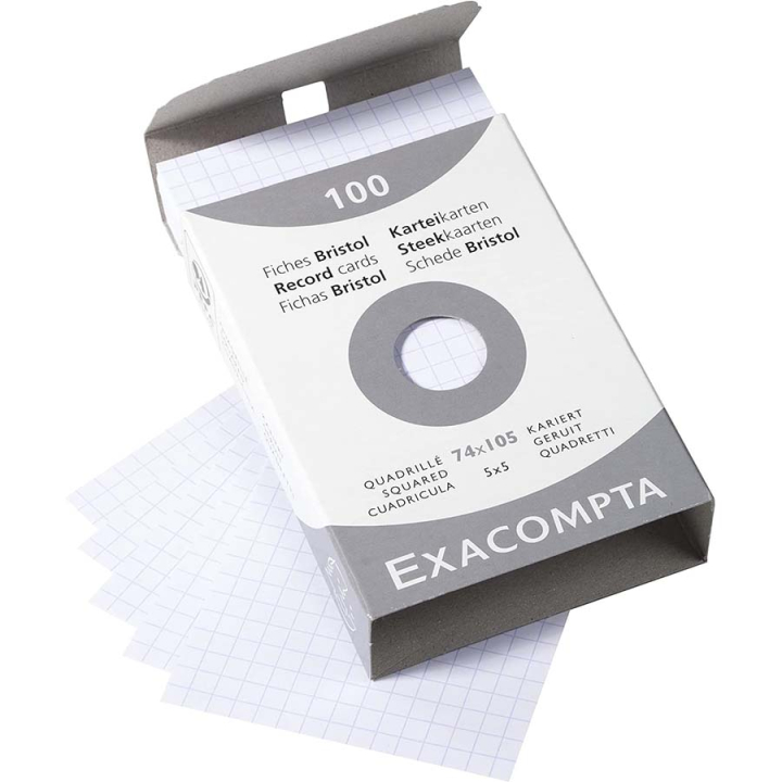 Fiche Bristol blanc Q 5x5 100 feuilles - Exacompta - Rougier et Plé
