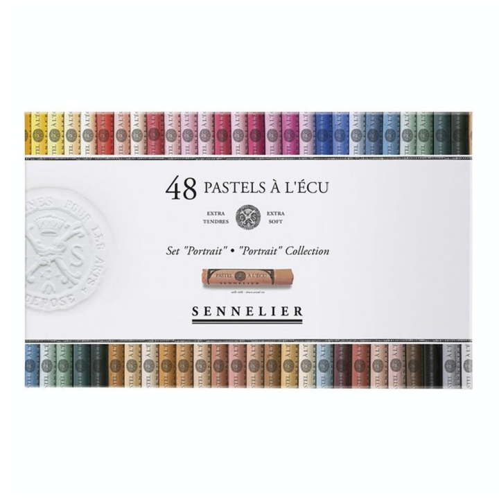 Pastels à l'écu 48 pcs Boîte Portrait - Sennelier - Rougier et Plé