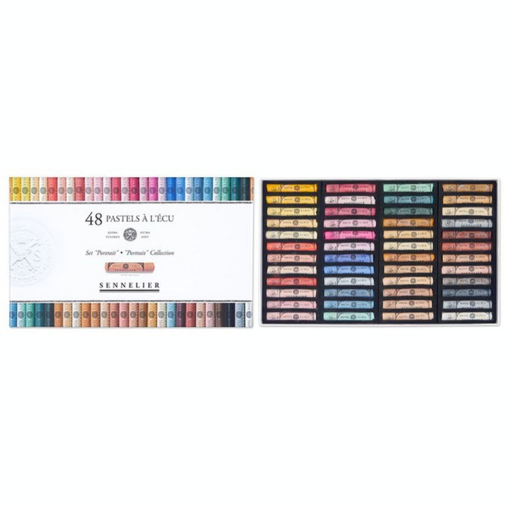 Pastels à l'écu 48 pcs Boîte Portrait - Sennelier - Rougier et Plé