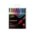 Boîte de 8 marqueurs assortis PC-3MC - Posca - Rougier et Plé