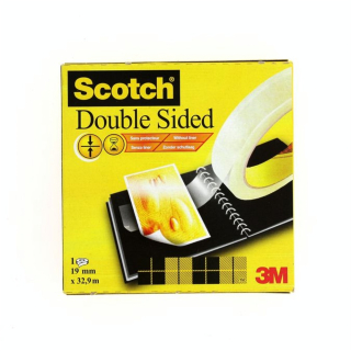 Ruban adhésif double-face 19mm x 33m sans protecteur - Scotch - Rougier et Plé