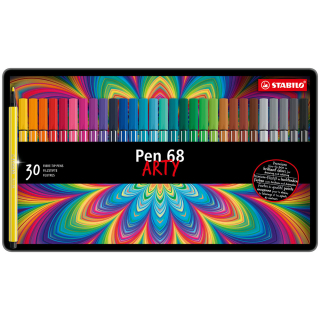 Boîte de 30 feutres Pen 68 - STABILO - Rougier et Plé