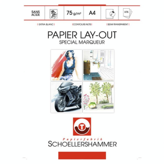 Bloc layout A4 75 g/m² - Schoellershammer - Rougier et Plé