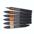 Set de 6 Promarker teintes chairs n°2 - Winsor & Newton - Rougier et Plé