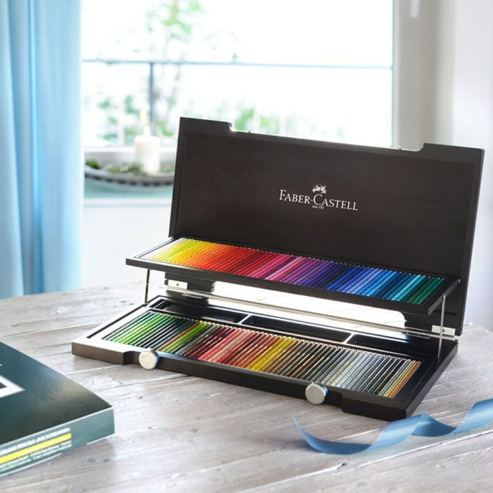 Crayon de couleur Polychromos - Coffret en bois 120 couleurs - Faber-Castell - Rougier et Plé