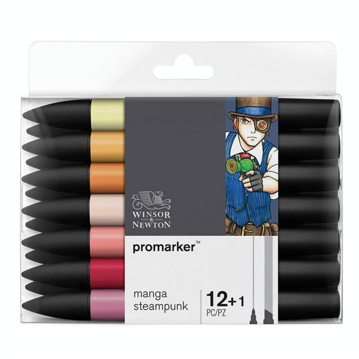 Marqueur Promarker Set Manga Steampunk - Winsor & Newton - Rougier et Plé