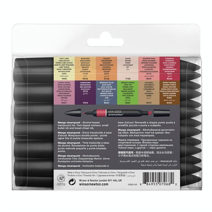 Marqueur Promarker Set Manga Steampunk - Winsor & Newton - Rougier et Plé