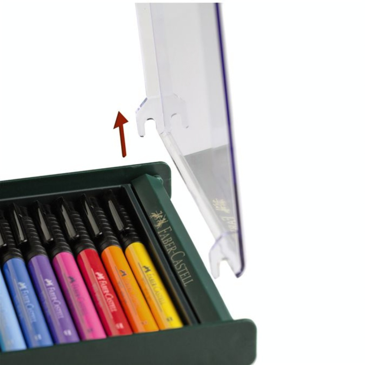 Feutres Pitt Artist Pen pinceaux nuances basics par 12 - Faber-Castell - Rougier et Plé
