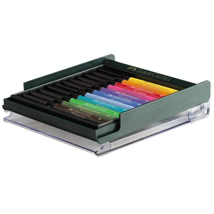 Feutres Pitt Artist Pen pinceaux nuances basics par 12 - Faber-Castell - Rougier et Plé