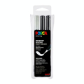 Marqueur PCF-350 pointe pinceau 2 noirs - 1 blanc - Posca - Rougier et Plé