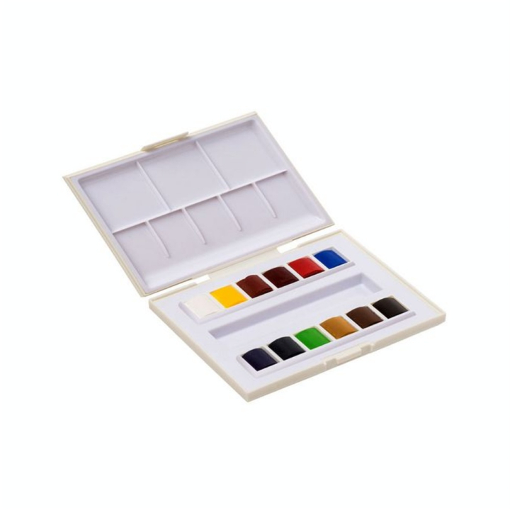 Aquarelle fine boite de 12 demi-godets - Sennelier - Rougier et Plé