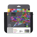 Marqueurs assortis 12 Promarker + 6 BrushMarker + 3 NeonMarker + 3 Metallic Marker - Winsor & Newton - Rougier et Plé