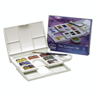 Aquarelle extra-fine Boite métal Black Box 12 demi-godets - Winsor & Newton - Rougier et Plé