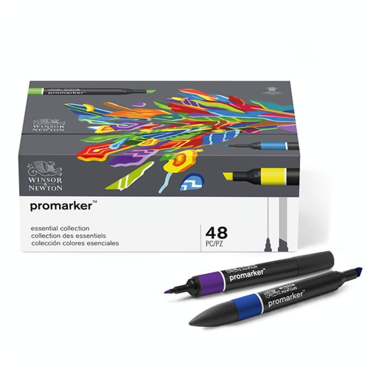 Feutre à alcool Promarker Collection des essentiels 48 couleurs - Winsor & Newton - Rougier et Plé