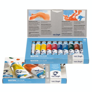 Peinture aquarelle fine Assortiment 10 x 10 ml - Van Gogh - Rougier et Plé
