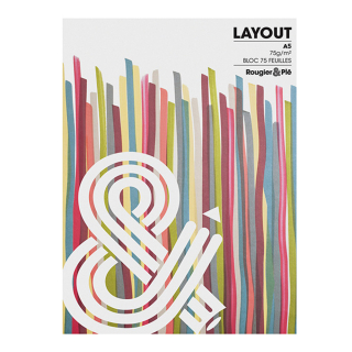 Bloc de papier Layout 75 g/m² - Rougier&Plé - Rougier et Plé