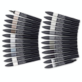 Trousse Promarker par 24 Set nuances de gris - Winsor & Newton - Rougier et Plé