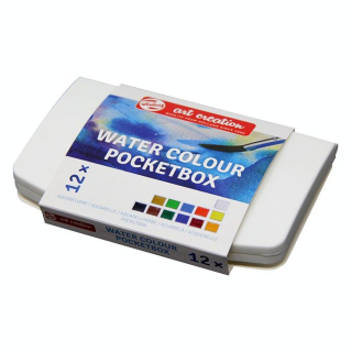 Peinture aquarelle 12 demi-godets - Talens Art Creation - Rougier et Plé