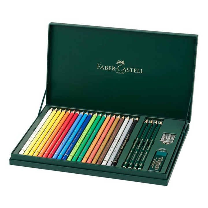 Crayon de couleur Polychromos Coffret cadeau Mixed Media - Faber-Castell - Rougier et Plé