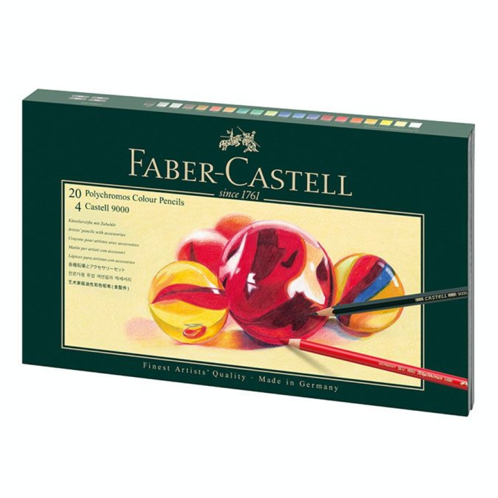 Crayon de couleur Polychromos Coffret cadeau Mixed Media - Faber-Castell - Rougier et Plé
