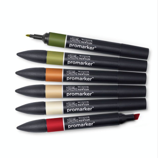 Marqueur Promarker Set Paysage n°1 - Winsor & Newton - Rougier et Plé