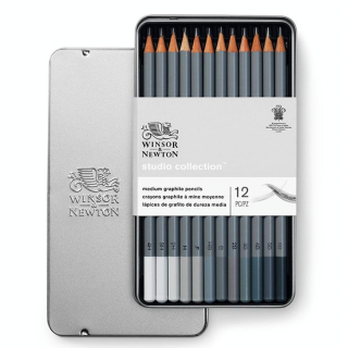 Crayon graphite Studio Collection x 12 - Winsor & Newton - Rougier et Plé