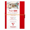 Carnet Paint'On papier Blanc 250 g/m² A5 32 F - Clairefontaine - Rougier et Plé