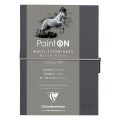 Carnet Paint'On papier Gris 250 g/m² A5 32 F - Clairefontaine - Rougier et Plé