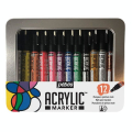 Feutre Acrylic Marker 1,2 mm Boîte de 12 couleurs - Pébéo - Rougier et Plé